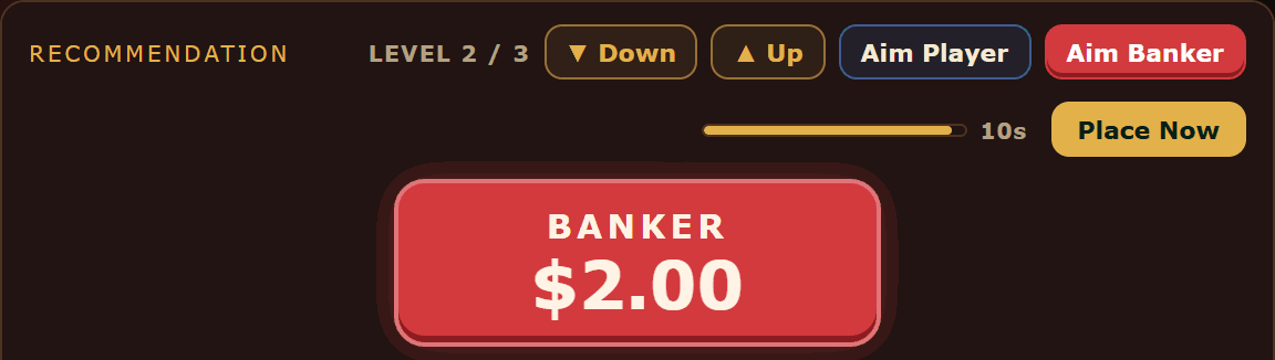 Dynamic Play's controls during an AutoBET review